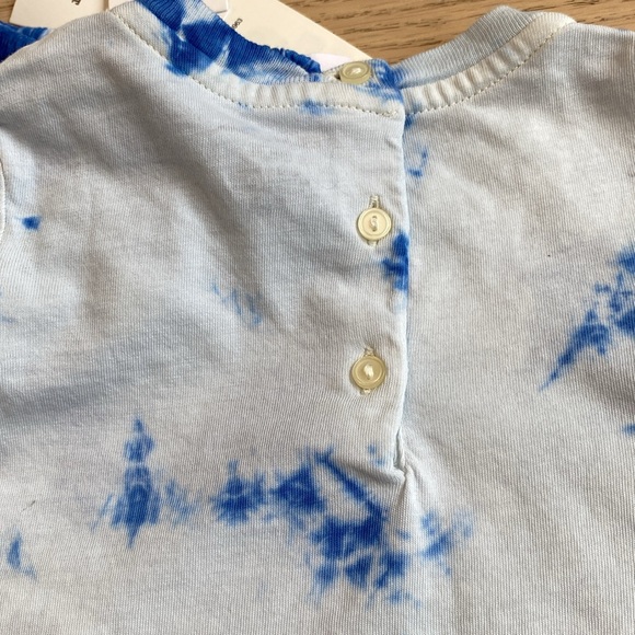 NWT Ralph Lauren Tie-Dye Dress with Bloomers, Blue, Ruffles, 100% Cotton, 18mon - Picture 8 of 9